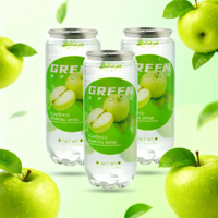 Boissons gazeuses en conserve en vrac moins de sucre Saveurs d'eau Boisson gazeuse pétillante Cerise Fruit Pêche Pomme Mangue Litchi Carbonate
