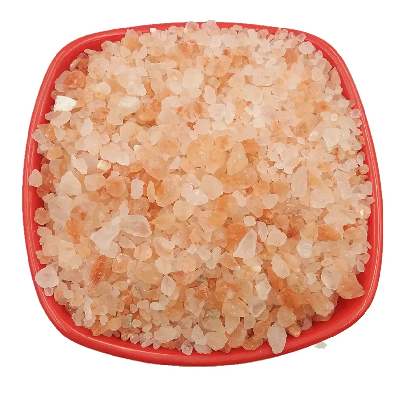 Sale di cristallo naturale rosa sabbia di sale himalayana sale di roccia naturale granulare