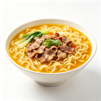 Nouilles Frites Chinoises Authentiques Saveur Bœuf Doré, Fourniture en Gros, Ramen Instantané Faible en Gras, Bouillon Riche, Bœuf Tendre, 12 Tasses