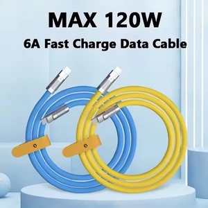 สายชาร์จสำหรับ iPhone 15, 6A ยอดนิยม120W ซิงค์ซิลิโคน USB C ไปยัง USB C - Product Image 3