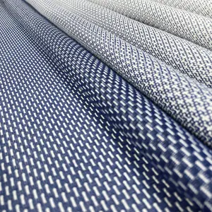 New Design Ocean Blue Premium Fabric Standard 100% Polyester Knit Fabric Polyester Knitted Jacquard Fabric