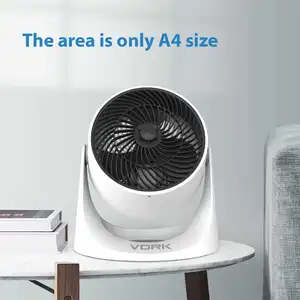 Portable Home Rechargeable Air Cooler Fan Turboforce Air Circulator Electric Table Fan China Plastic Color Box Mechanical White