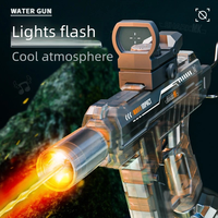 Pistolet à eau électrique Uzi Ice Blast Version Lance-Flammes, Puissant Jet Entièrement Automatique, en Plastique, Unisexe, Vente en Gros