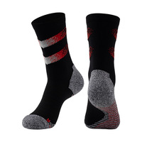 Chaussettes de sport professionnelles pour hommes, en coton tricoté, avec semelle en tissu éponge épaisse, antidérapantes, anti-transpiration, pour le basketball et la course à pied, modèle Elite pour adultes.