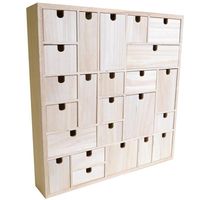 Boîte Calendrier à 24 Tiroirs pour Bijoux Personnalisés, en Carton Rigide, Papier Spécial, Gaufrage et Estampage à Chaud Doré pour Bracelets, Bagues et Cadeaux