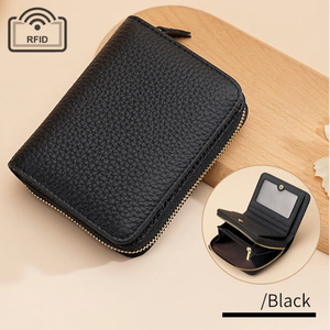 Large Capacity New Design RFID Genuine Leather Women Wallet Fashion Card Holder Wallet Coin <b>Purse</b> - Product Image 3