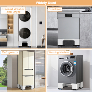 Eco-Friendly <b>Fridge</b> Stand for Convenient Standing with <b>Wheels</b> Heavy Duty Support 400 KG Height riser Movable Refrigerator - Product Image 4