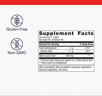 TLY OEM Complément alimentaire Acide alpha-lipoïque 300 mg ALA Comprimés en vrac Acide alpha-lipoïque Comprimé