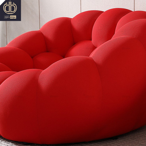 Poltrona Singola Rotonda Roche Bobois Bubble Comfort, Lussuosa Poltrona d'Accentò <span class=keywords><strong>Rossa</strong></span>, Arredamento Moderno per Soggiorno - Product Image 3