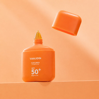 Tube souple carré en plastique de 50g avec logo personnalisé, pompe à bec vide, bouchon à vis scellé, emballage cosmétique rechargeable pour sérum ou crème solaire
