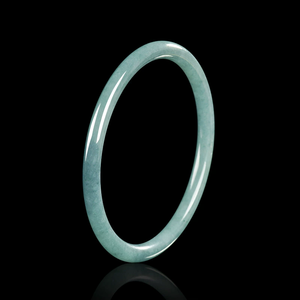 Authentic natural A-grade jadeite blue water small round bracelet, jingzhuo <b>jade</b> bracelet, women's jewelry accessory - Product Image 1