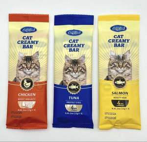 OEM ODM pabrik makanan hewan peliharaan yang dapat disesuaikan 15g makanan ringan basah kucing rasa ayam organik - Product Image 2