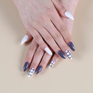 Unghie Finte Glamour Glitter in ABS, Design a Copertura Totale Senza Colla, Punte per Unghie - Product Image 4