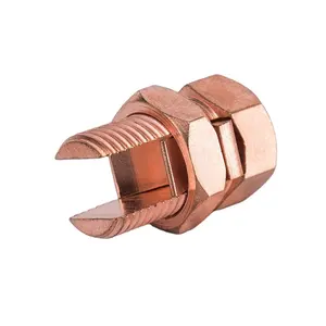 Copper Alloy Split Bolted Electrical Cable Joint Clamp Nut Terminals Connector