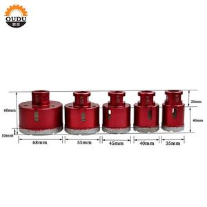 Gran oferta, juego <span class=keywords><strong>de</strong></span> brocas <span class=keywords><strong>de</strong></span> núcleo <span class=keywords><strong>de</strong></span> diamante soldado al vacío <span class=keywords><strong>de</strong></span> mampostería <span class=keywords><strong>de</strong></span> 68mm personalizado, 10mm, 6mm, 8mm, M14 para agujeros <span class=keywords><strong>de</strong></span> perforación <span class=keywords><strong>de</strong></span> mármol y granito - Product Image 2