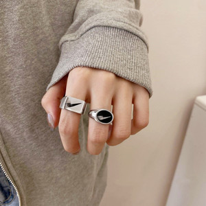 Low Price Stocked Hip-Hop Couple <strong>Rings</strong> - Personalized, Fashionable, Retro, <strong>Statement</strong> Finger <strong>Rings</strong> for Couples, Party Lovers - Product Image 1