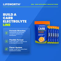 LIFEWORTH Mélange instantané de poudre d'électrolytes, de glucides et de sodium pour l'hydratation sportive et le soutien énergétique, 20 portions de 30g