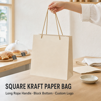 Custom Logo Gift Paper Bags Hot Stamping Recyclable Material for Small Business Promotional Luxury Ribbon Boutique Shopping