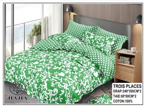 Parure de <span class=keywords><strong>Lit</strong></span> Africa en Coton 3 Places, Couette de <span class=keywords><strong>Lit</strong></span> et Ensembles Housse de Couette 7 Pièces avec Draps de <span class=keywords><strong>Lit</strong></span> - Product Image 3
