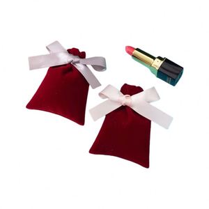 Sac cadeau en flanelle avec cordon de serrage, sac de rangement en velours de luxe pour huiles essentielles, outils de maquillage, parfums, anti-poussière - Product Image 6