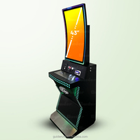 Mesin Game Kabinet Logam Lengkung Profit Tinggi Favorit 3 Skill Game Preview untuk Dijual