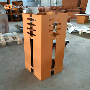 Gril de camping extérieur en acier Corten moderne portable-BBQ à bois de qualité supérieure avec certification CE pour la cuisine de pique-nique et d'arrière-cour - Product Image 1