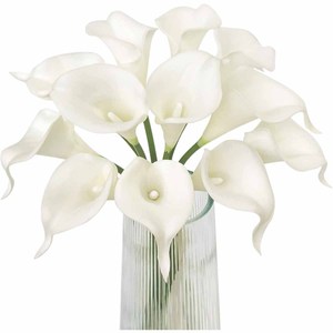 Mini Flores Artificiales de Lirio Calla de Plástico |   Accesorios para Bodas y Fotografía |   Ramos de Flores Artificiales para Decoración del Hogar - Product Image 5