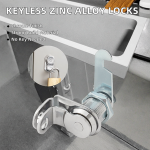 Caschetto senza chiave in lega di zinco delle serrature del cassetto lucchetto di stoccaggio mobili camma serrature cilindri di blocco per armadietto documenti - Product Image 2