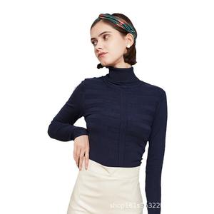 Maglione Casual da <span class=keywords><strong>donna</strong></span> tinta unita con Pullover lavorato a maglia con motivo a righe moda moderna Roupas Femininas - Product Image 6