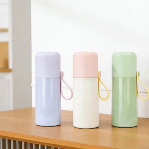 Mini 350ml Bullet <b>Thermos</b> Flask with Carry Strap Fits in Purse Custom Logo Stainless Steel Leakproof - Product Image 3