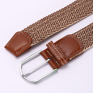 <span class=keywords><strong>Ceinture</strong></span> unisexe personnalisée pour hommes et femmes en polyester/coton, tissée en tissu tricoté, <span class=keywords><strong>élastique</strong></span>, avec boucle en alliage, largeur de 3 à 4 cm - Product Image 3