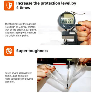 Garantie 10 ans, film de protection de carrosserie de voiture en TPU XP 7,5 mil, film auto-cicatrisant PPF, revêtement en tissu PPF brillant, film anti-rayures pour carrosserie de voiture - Product Image 3