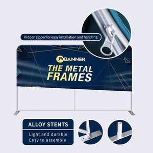 Premium Fabric Aluminium Pole <b>Frame</b> Easy Assembly Fast Show Advertising Exhibition Stand Display Trade Show Banner - Product Image 2