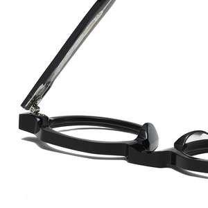 Gafas Redondas con Montura Completa, Color Negro Sólido, Anti-UV, Ligeras, Unisex, para Adultos, Monturas para Corrección de la Visión - Product Image 2
