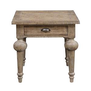 DB Wallace & Bay Ludin Table d'appoint carrée taupe pour meubles de salon - Product Image 2