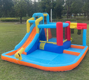 <span class=keywords><strong>2025</strong></span> tùy chỉnh-kích thước trẻ em của Inflatable Trampoline lâu đài trượt logo mới trượt nước - Product Image 3