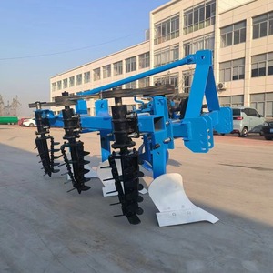 Farm <b>Cultivator</b> 3 Row Blue Multifunctional Soil Tilling Machine For Tractor Hitch - Product Image 1