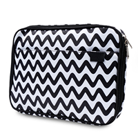 Casing pelindung Laptop 14 inci, tas Laptop Premium ramping bergaris-garis, lengan Laptop empuk bergaya multifungsi