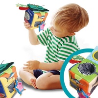 DADI – Cube d'activités en peluche pour bébé et enfant, jouets éducatifs, cubes d'activité doux pour bébé, en tissu à Six faces, OEM/ODM