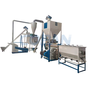 Impianto Completo per Mangimi da 1 Tonnellata/ora, Linea di Produzione Pellet per Polli, Mucche, Bovini e Cammelli con Trituratore, Miscelatore e <span class=keywords><strong>Pellettatrice</strong></span> - Product Image 1