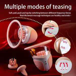 Dua beban lidah sedot payudara Perbesar pijat hisap puting hisap berputar stimulasi payudara <span class=keywords><strong>Vibrator</strong></span> mainan seks untuk wanita - Product Image 4