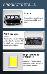 <span class=keywords><strong>Mini</strong></span> bombilla de luces de rejilla Luz de red media <span class=keywords><strong>Mini</strong></span> matriz Doble haz bajo y lente de haz alto Luz de rejilla para automóviles - Product Image 4