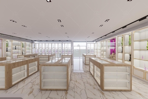 Tùy Chỉnh Cửa Hàng Thiết Kế Nội Thất Trang Trí Khói Cửa Hàng Hiển Thị Trong Màu Đen Kệ Khói Cửa Hàng Đồ Nội Thất - Product Image 3