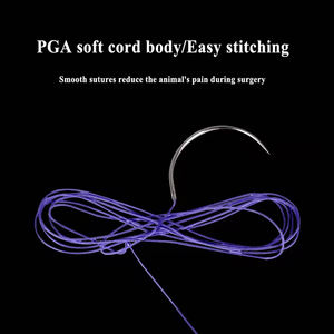 ไหมเย็บแผลผ่าตัด 910 ชนิดใช้แล้วทิ้ง ดูดซึมได้ โพลีกลาคติน PGA สำหรับสัตว์ - Product Image 6
