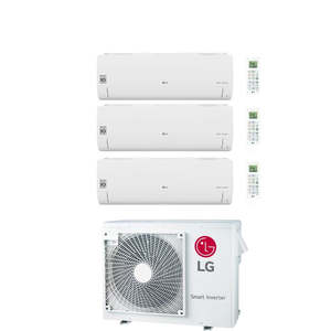 เครื่องปรับอากาศ LG ทดลองแยกอินเวอร์เตอร์ Libero สมาร์ทซีรีส์9 + 9 + 12 BTU กับ MU3R19 UL0 R-32 9000 + 9000 + 12000 Wi-Fi แบบบูรณาการ - Product Image 1