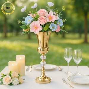 Elegante Mesa Alta <span class=keywords><strong>de</strong></span> Metal para Exhibición <span class=keywords><strong>de</strong></span> Flores, Decoración para Bodas y Eventos, Florero para Centro <span class=keywords><strong>de</strong></span> Mesa <span class=keywords><strong>de</strong></span> <span class=keywords><strong>Hotel</strong></span> - Product Image 1