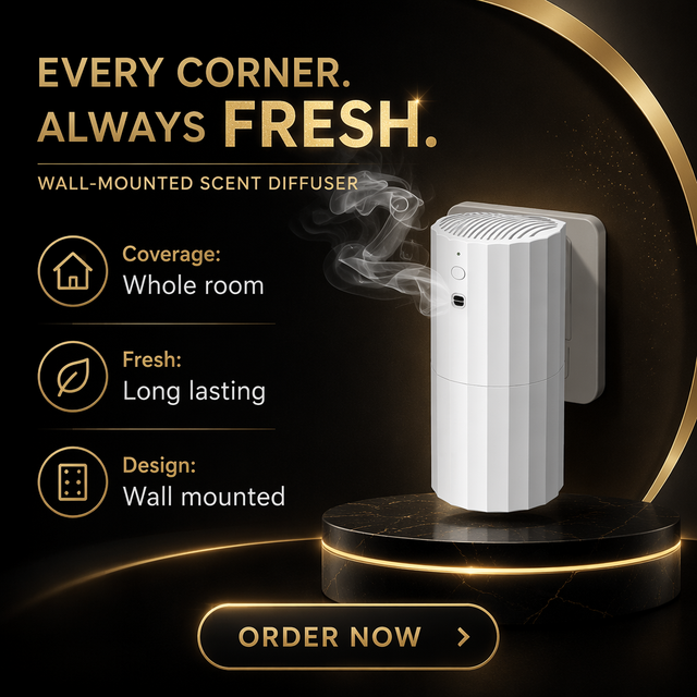 Trending Product 2026 Innovative Household Smart Aroma Diffuser Luxury Plug-in Plastic Humidifier Waterless Air Freshener