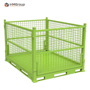 Gabbia Pallet Pieghevole in Metallo per Magazzino, Resistente alla Corrosione, con Rete e Alta Capacità di Carico - Product Image 3