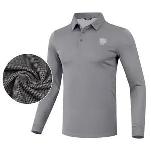 China Ropa de golf de otoño e invierno Camiseta de manga larga para hombre Ropa deportiva Ropa elástica de secado rápido Fabricantes