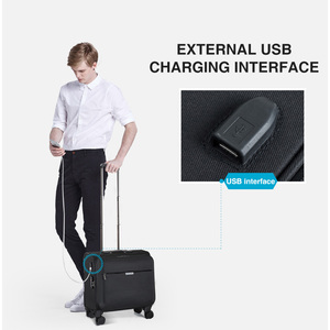 Hanke Lightweight Carry <strong>on</strong> Business Travel Suitcase <strong>Wheels</strong> Rolling <strong>Laptop</strong> Trolley Hand <strong>Case</strong> Cabin Luggage Bag - Product Image 4
